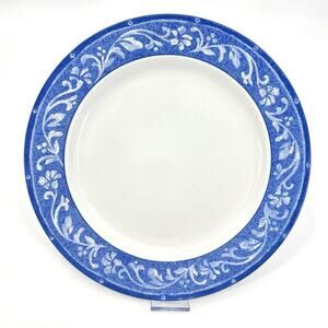 Vintage 1994 Sakura Blue Vines Large Serving Plate Platter 12 Inch Discontinued